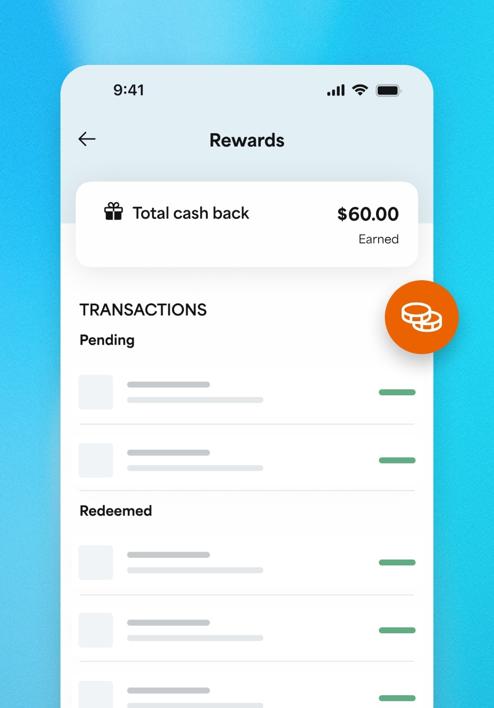 Earn rewards on your transactions